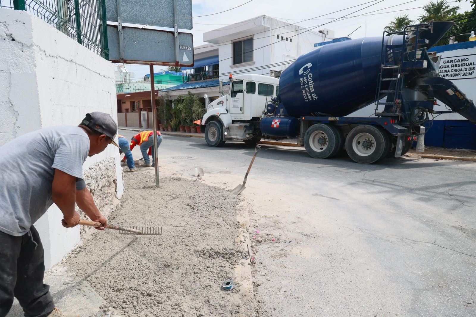 Rehabilitación de avenida en Isla Mujeres avanza: Atenea Gómez impulsa obra clave para mejorar la movilidad